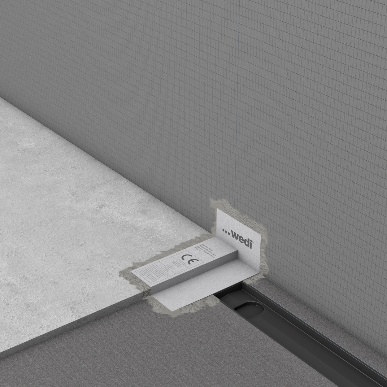 wedi Gefälleabdichtung für Riolito Neo, Plano Linea &amp; Fundo Flex